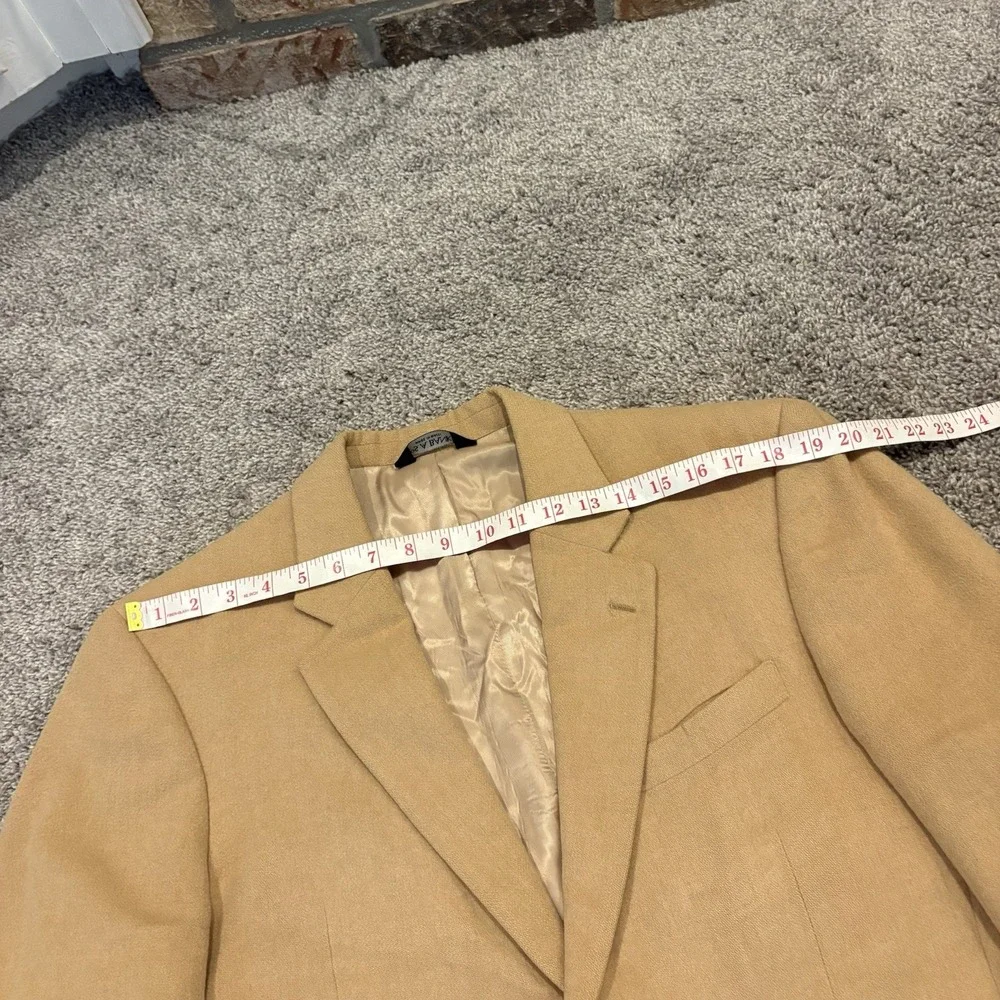Jos A Bank Blazer Mens 42L Beige Camelhair Sport Coat Old Money Luxury Jacket